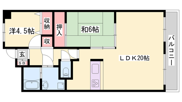 ハーモニー三幸Ⅰの物件間取画像